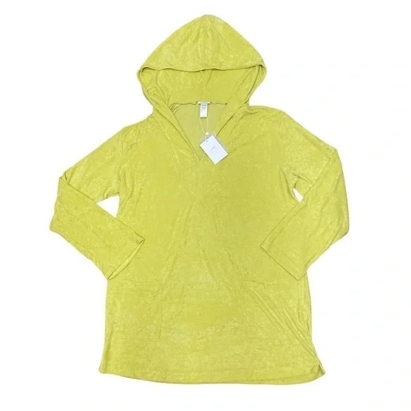 Andie Bioko Terry Dress Coverup Honeysuckle Yellow Neon Large NWT - Picture 4 of 7